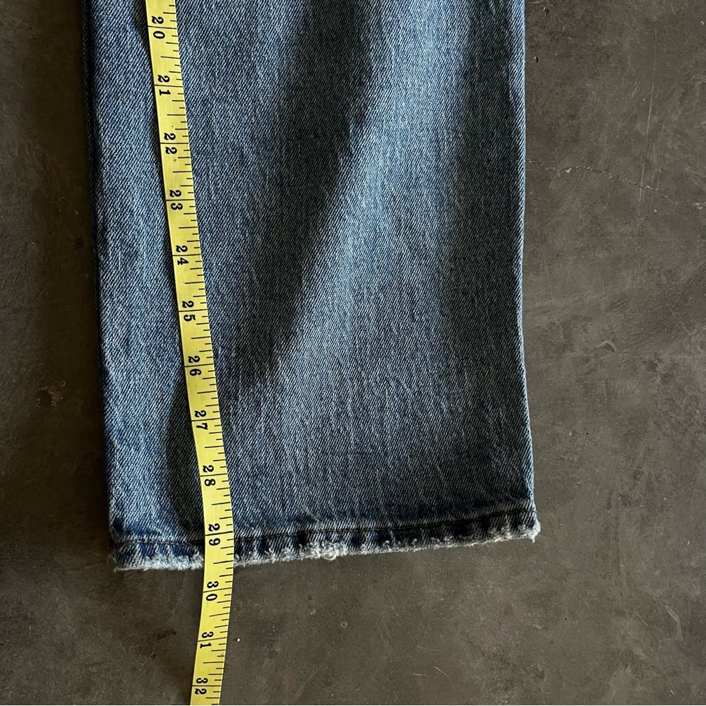 Madewell The Perfect Vintage Straight Jean Kingsbury Wash Knee-Rip Edition - Picture 8 of 13